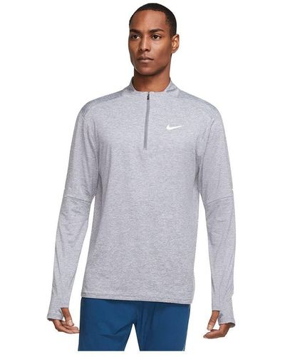 Nike M NK DF ELMNT Top HZ Sweatshirt - Blanc