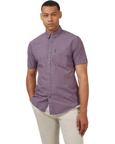 Ben Sherman Violet Casual Button Up Shirt - Purple