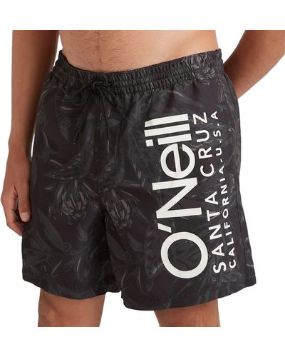 O'neill Sportswear Cali Floreale 16" Swim Shorts Costume a Pantaloncino - Bianco