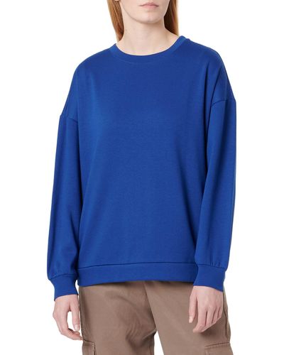 Vero Moda VMEA Octavia LS Oversize Sweat JRS Übergroßes Sweatshirt - Blau