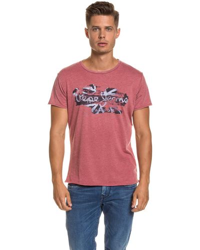 Pepe Jeans Robinia T-shirt Voor - Rood