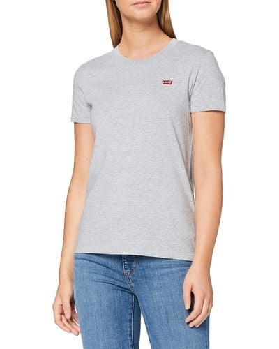 Levi's Perfect Tee Camiseta Mujer See Captain Blue - Blanco