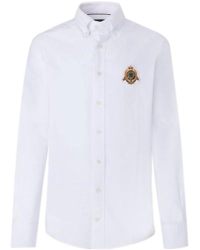 Hackett Heritage Oxford Shirt - White