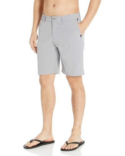 Quiksilver Mens Union Amphibian Hybrid 20 Inch Outseam Water Friendly Casual Shorts - Gray