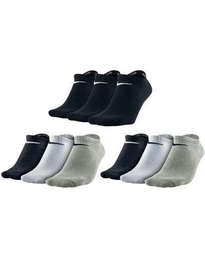 Nike 9 Paar Performance Lightweight Sneakersocken Socken Weiß Schwarz SX4705