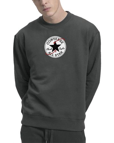 Converse Sweatshirt Ronde Hals 10024974a01032 Grijs S