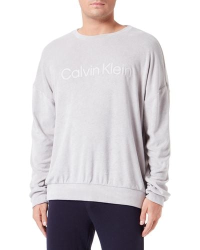 Calvin Klein L/s Zwaargewicht Sweatshirts - Wit