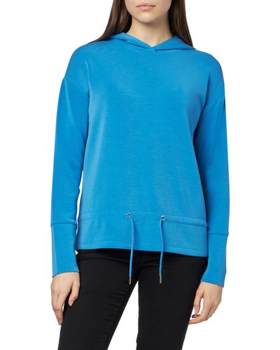 Comma, Sweatshirt mit Kapuze - Blau