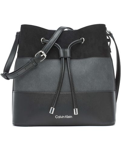Calvin Klein Gabrianna Novelty Bucket Sac à bandoulière - Noir