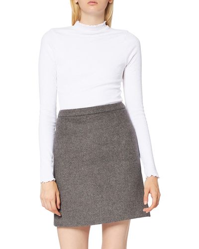 Esprit Elegant A-Line Skirt Falda - Gris