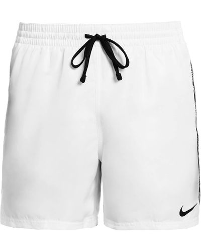 Nike Badeshorts Badehose Beach Shorts Volleyshorts - Weiß