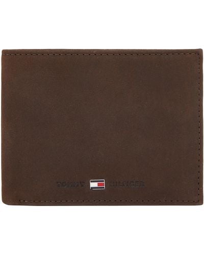 Tommy Hilfiger Johnson Mini CC Flap and Coin Pocket Brown - Verde