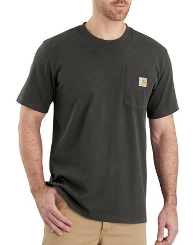 Carhartt T-Shirt K87 Pocket mit Brusttasche - Schwarz