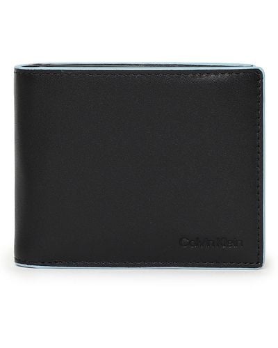 Calvin Klein Edge Bifold 5cc Wallets - Black