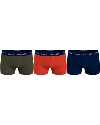 Tommy Hilfiger 3p Trunk Shorts - Blau