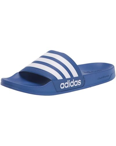 adidas Adilette Shower Slide Sandal - Blauw