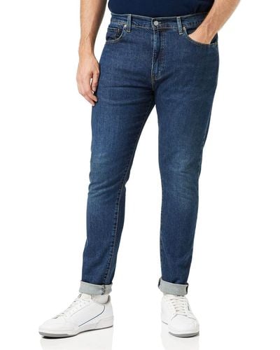 Levi's 512 Slim Taper Jeans ,z1486 Medium Indigo Worn In,38w / 32l - Blauw