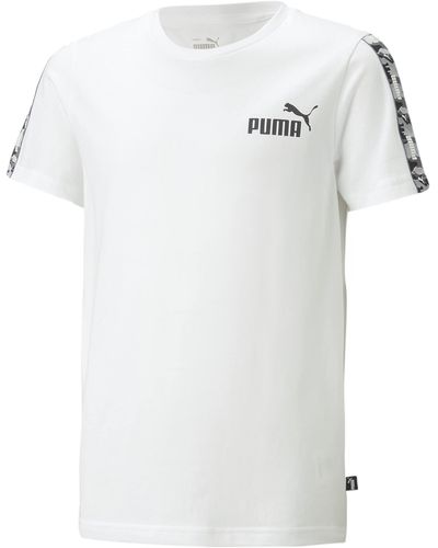 PUMA Jugendliche Essentials Tape Camo T-Shirt 164White - Weiß