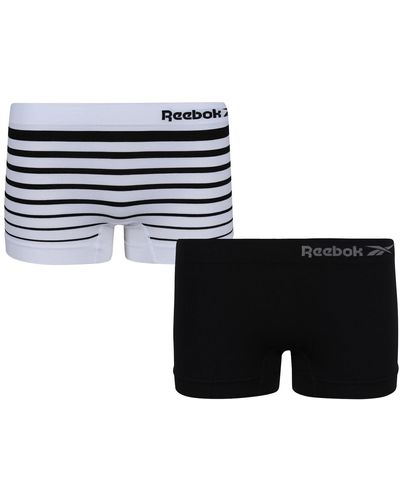 Reebok Seamless Short Kali 2pk Black/white/stripe Base Layer Bottom