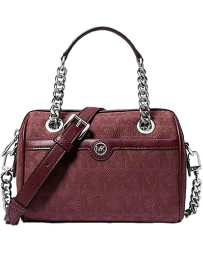 Michael Kors Blaire Xs Duffle Satchel Crossbody Handbag - Purple