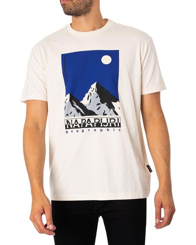 Napapijri S-telemark 1 Short Sleeve Crew Neck T-shirt XL - Blanc