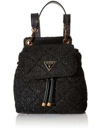 Guess Cessily Flap Backpack - Black