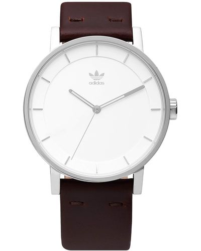 adidas District_l1 Genuine Leather Strap - Brown