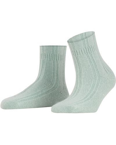 FALKE Bedsock W So Angora Wool Thick Plain 1 Pair Socks - Blue