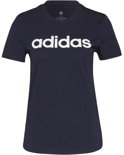 adidas Loungewear Essentials Slim Logo T-shirt - Blauw