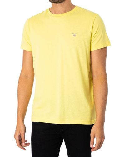 GANT Original T-shirt - Yellow