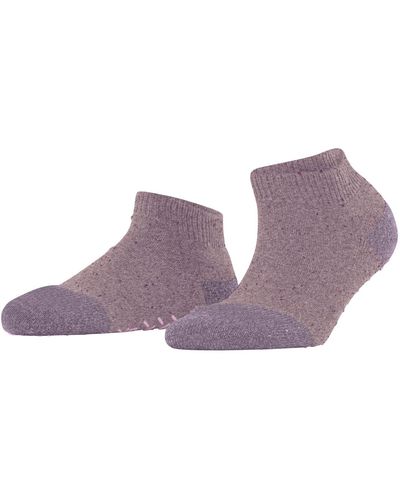 FALKE ESPRIT Hausschuh-Socken Effect W HP Wolle rutschhemmende Noppen 1 Paar - Lila