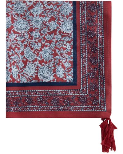 Pepe Jeans Atique Foulard Fleuri - Rouge