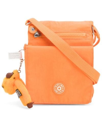 Kipling New Eldorado Minibag Leichte Crossbody Nylon Reisetasche - Orange
