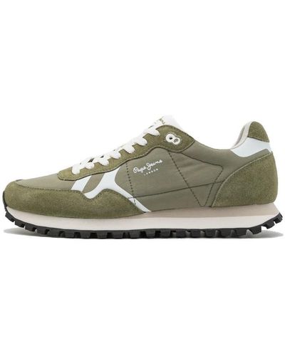 Pepe Jeans Brit-on Print M Trainer - Green