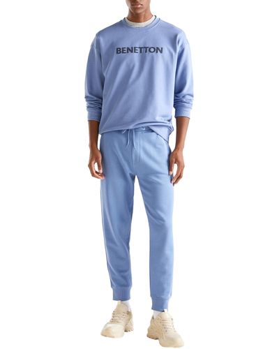 Benetton Jersey G/c M/l 3j68u100f Sweatshirt - Blue