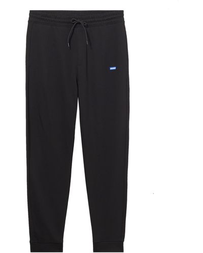 HUGO Small Patch Logo French Terry Joggers - Black