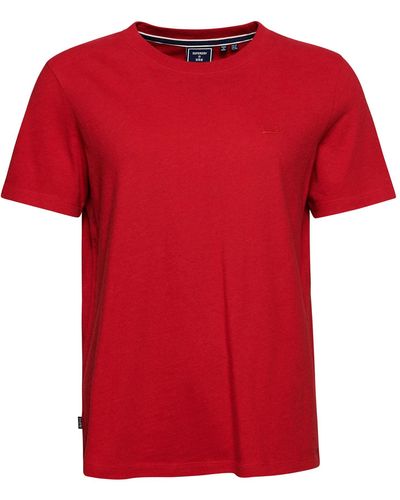 Superdry Vintage Logo EMB Tee T-Shirt - Rot