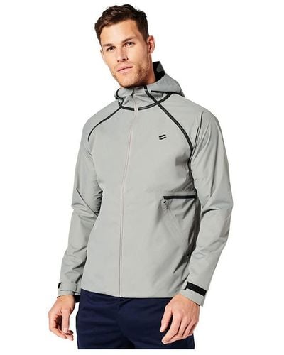 Superdry Waterproof Jacket Rain - Grey