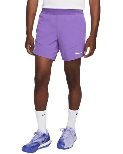 Nike Court Dri Fit Advantage Rafa 7 ́ ́ Shorts For - Purple