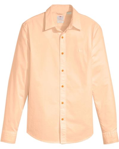 Levi's Long-Sleeve Battery Housemark Slim Shirt - Neutre