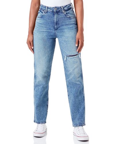 Wrangler Mom Straight Jeans - Blue