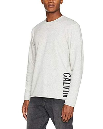 Calvin Klein L/S Sweatshirt Sweat-Shirt Homme - Gris