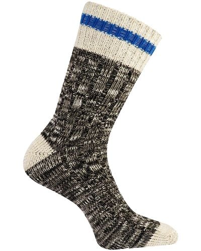 Merrell And Heritage Camp Wool Blend Crew Socks-1 Pair-heat Transfer Logo And Moisture Wicking - Gray