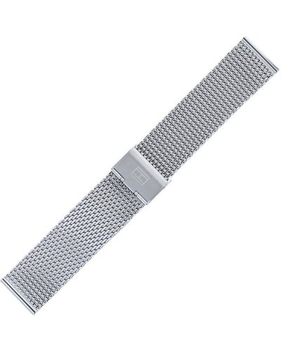 Tommy Hilfiger Uhrenarmband 22mm Metall Silber - 679001103 - Grau