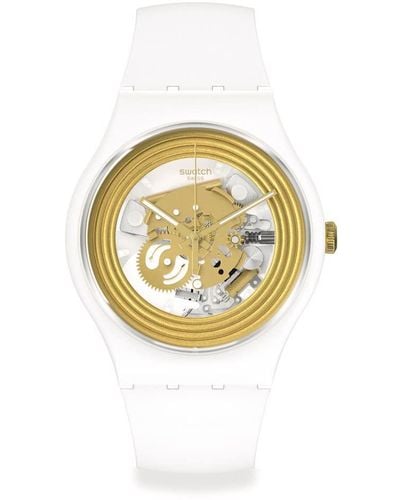 Swatch Analog-Digital Automatic Uhr mit Armband S7262981 - Mettallic