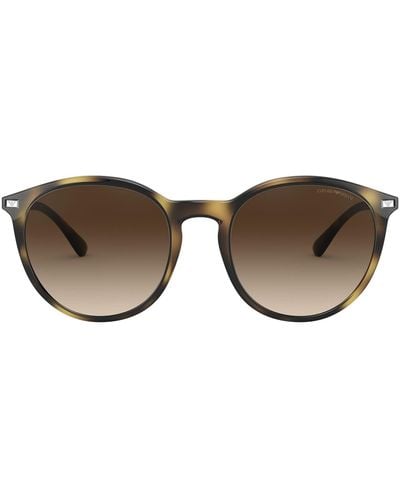 Emporio Armani Ea4148 Round Sunglasses - Black