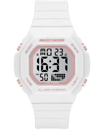 Skechers Orologio Digitale Donna SR2127 - Bianco