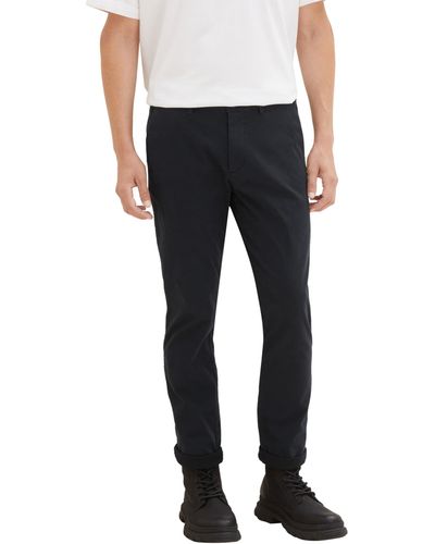 Tom Tailor Travis Slim Chino Hose mit Stretch - Schwarz