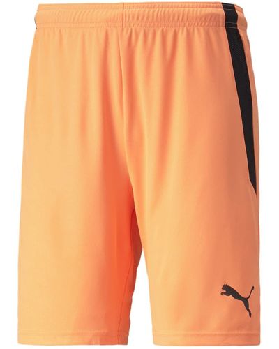 PUMA Korte Broek Merk Model Teamliga Shorts - Oranje