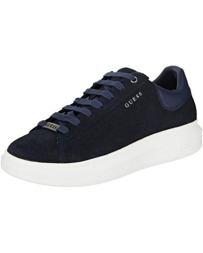 Guess VIBO, Sneaker Hombre, Blue, 43 EU - Azul